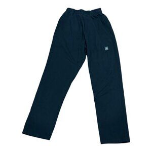 Chef Revival Pants Mens Medium Black Elastic Waist Straight Leg Workwear Uniform